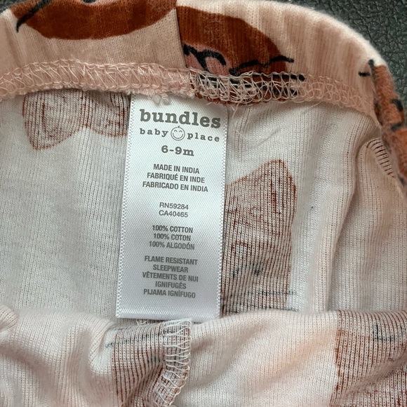 3/$22 Baby Girl Pant Bundle - 3 Pack with Cats, Giraffe, Elephant, Leopard - Picture 5 of 7